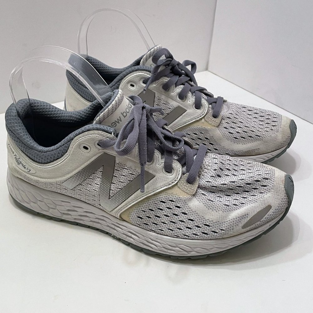 New Balance Fresh Foam Zante V3 in White/Reflection Running Shoes Size: 8.5